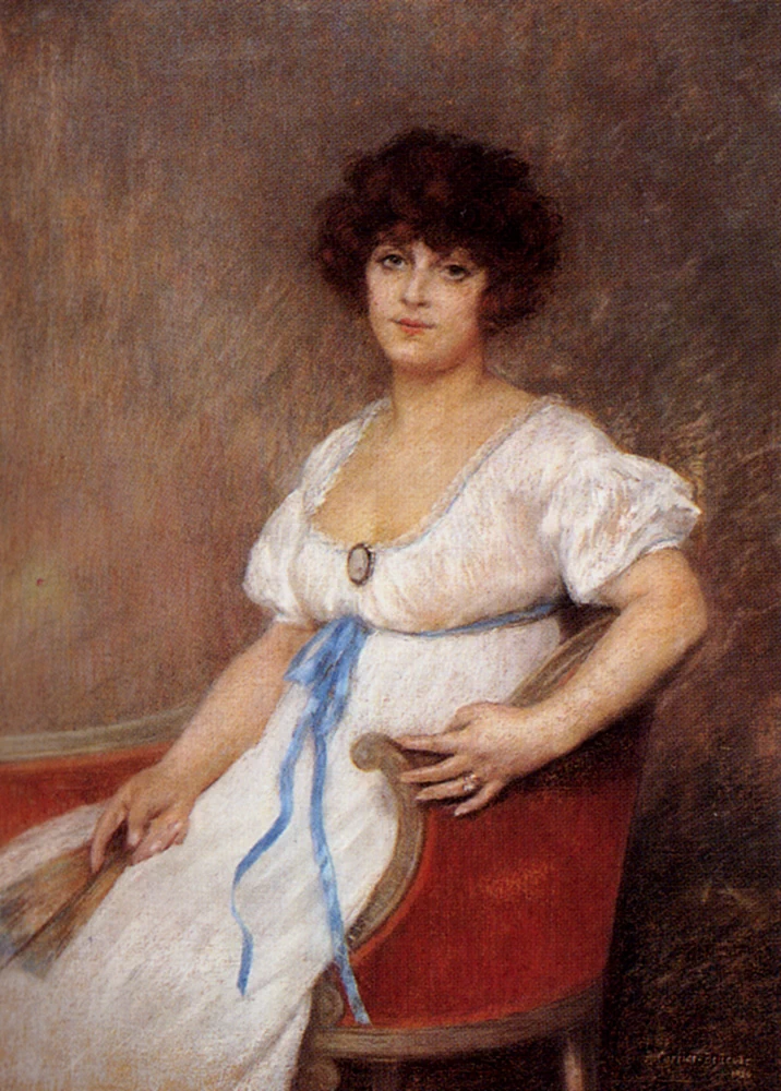 Ritratto di una signora con ventaglio